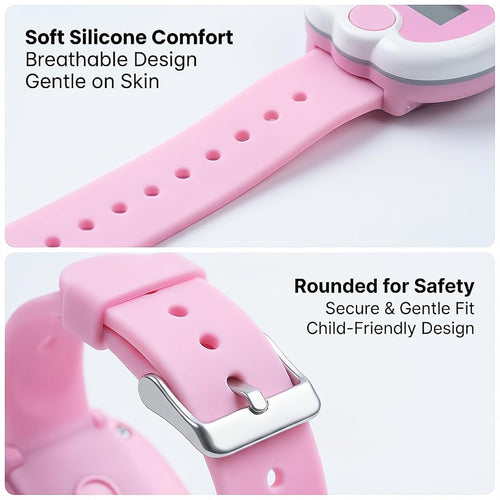 Training Watch for Toddlers, Cute Apple-Shaped Design with 5 Timing Modes (30-180min), Music & Flash Reminders, Magnetic Charging, Compact Screen