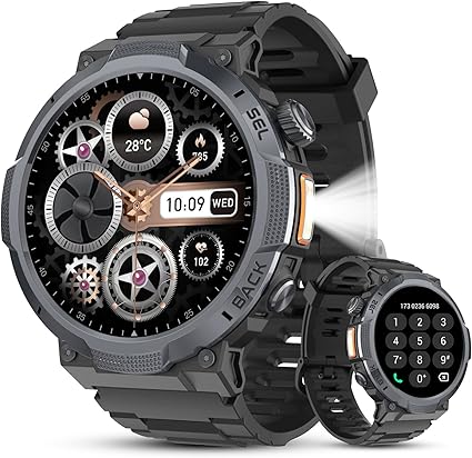 Military Smart Watches for Men(Answer/Make Calls), 1.53